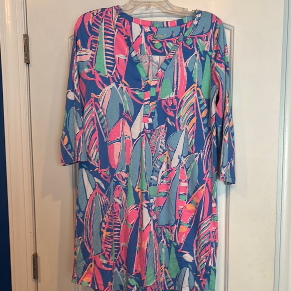 Lilly Pulitzer Multicolor Leaf Print Dress